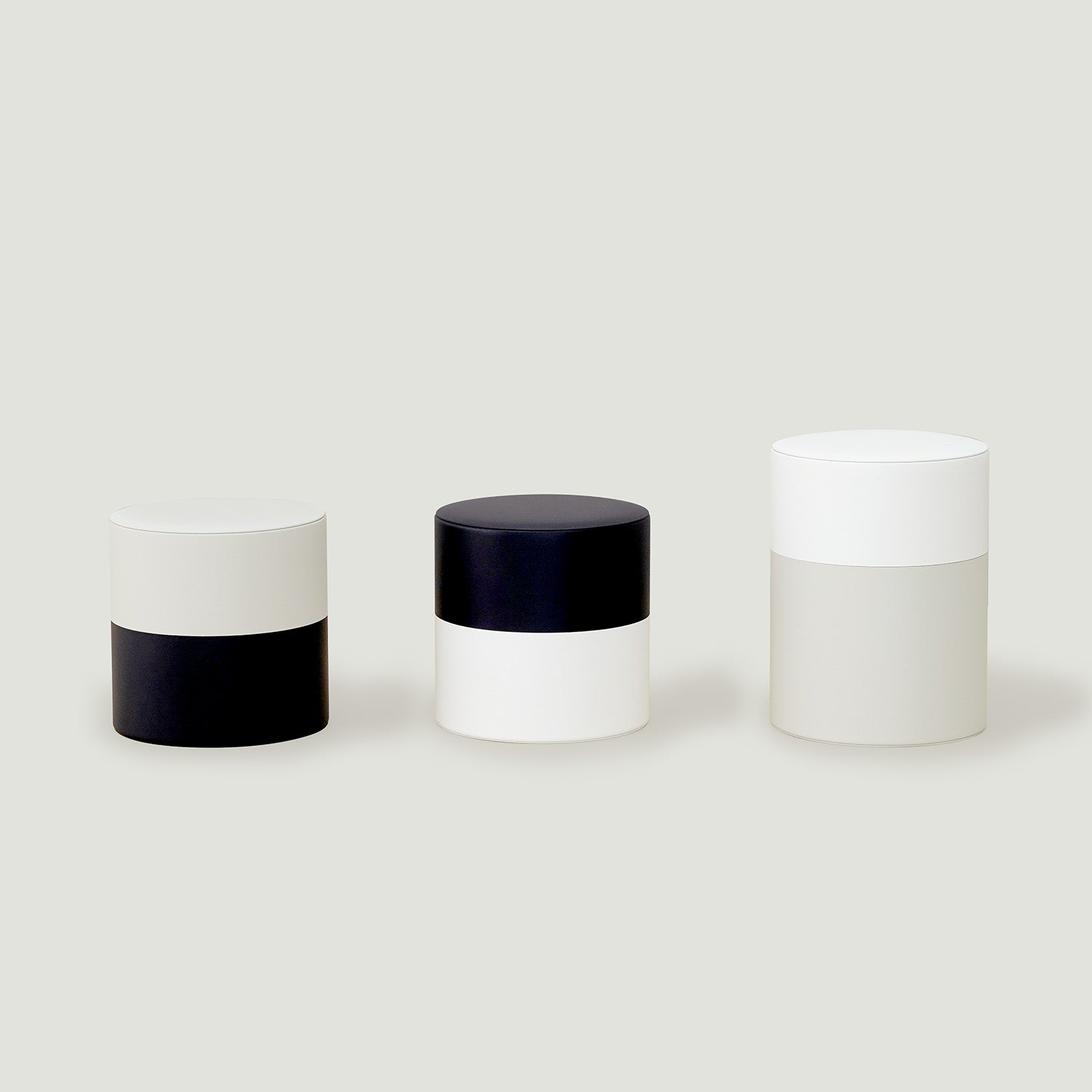 TIN CADDY two-tone