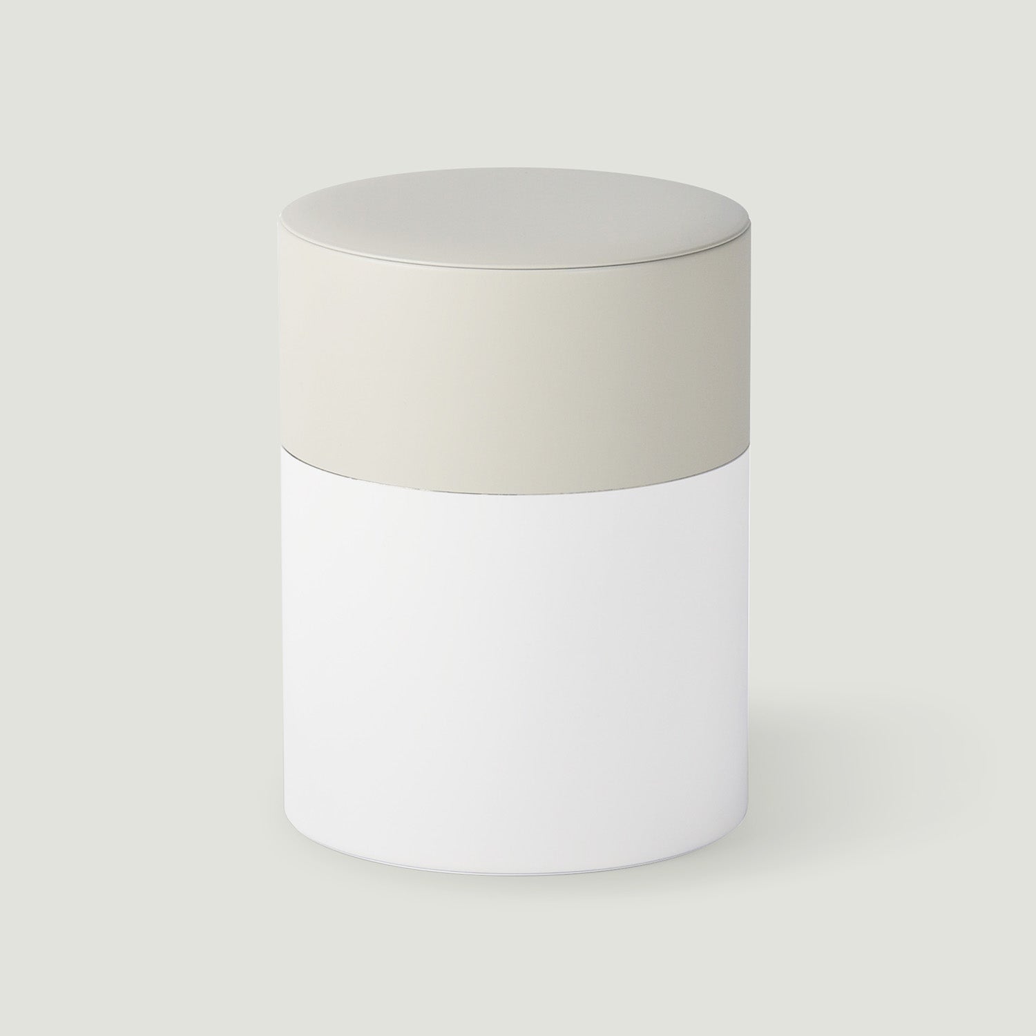 TIN CADDY two-tone