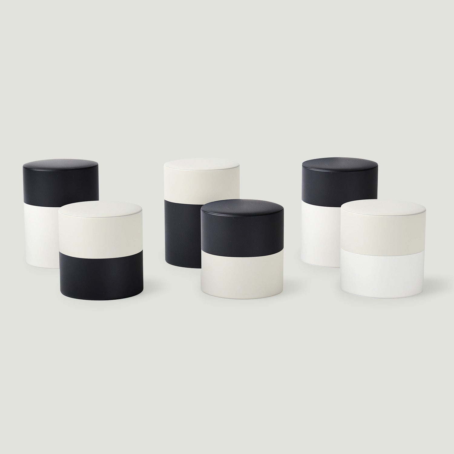 TIN CADDY two-tone