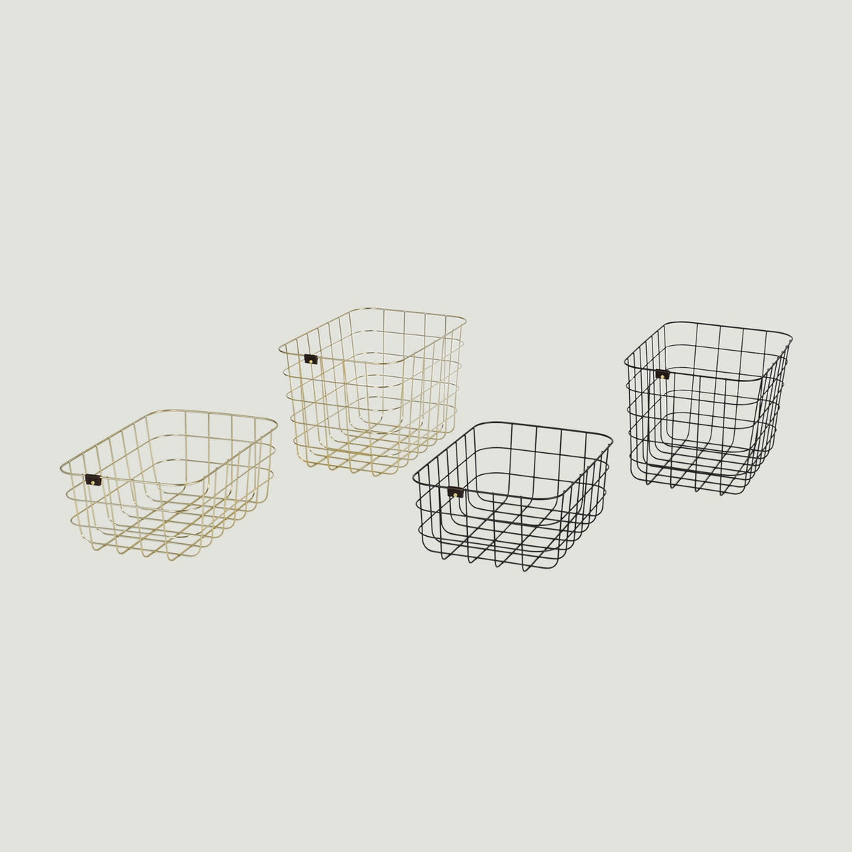 WIRE BASKET S・M・L 全サイズ比較 ゴールド ブラック