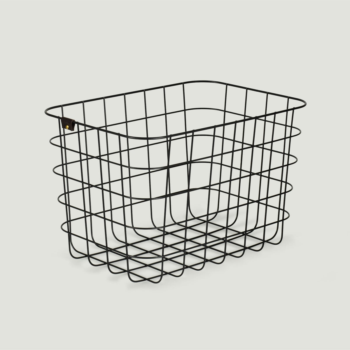 WIRE BASKET ブラック Mサイズ ランドリーバスケットとして