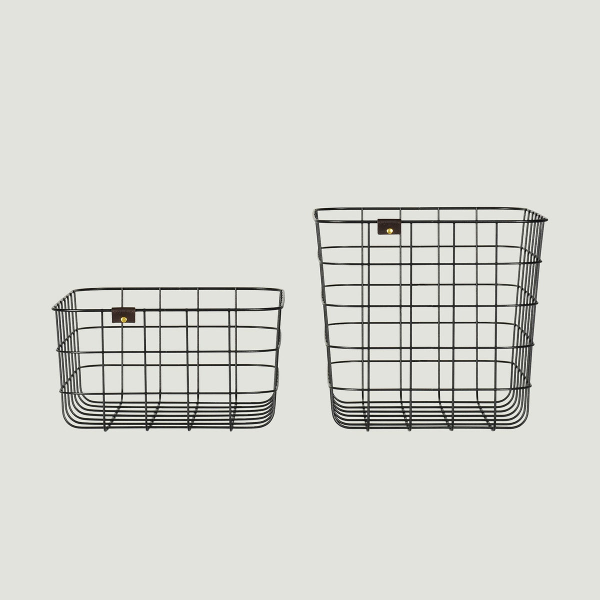WIRE BASKET L ブラック おしゃれなワイヤーバスケット 収納