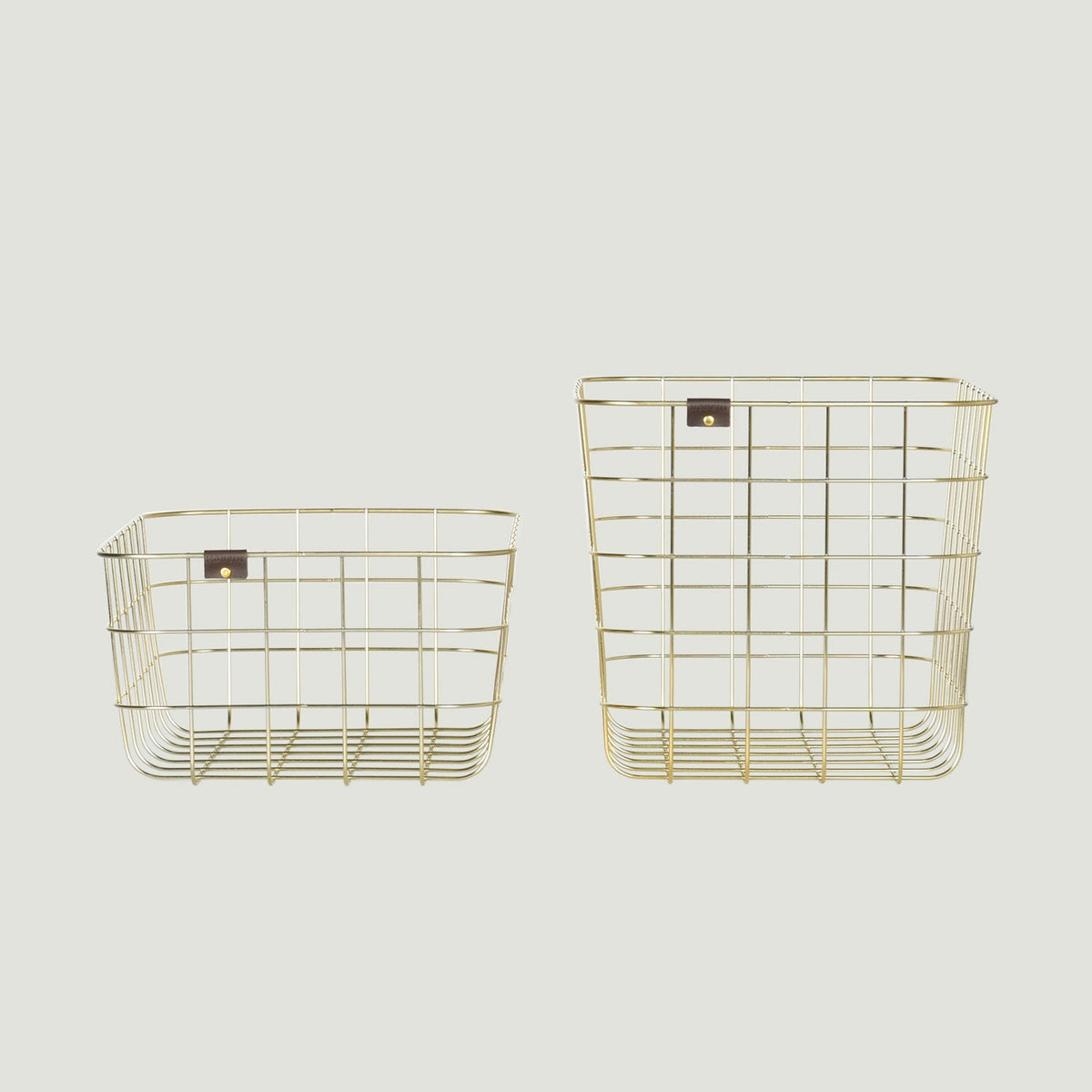 WIRE BASKET L ゴールド おしゃれなワイヤーバスケット 収納