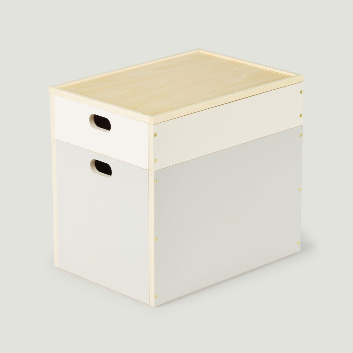 LINDEN BOX 蓋を追加してサイドテーブルとしても使えるスタッキングボックス