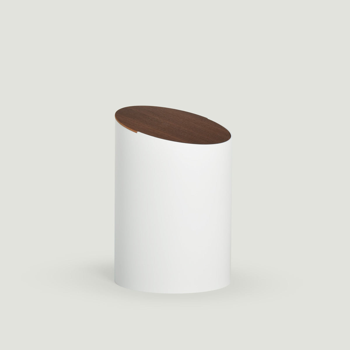 北欧デザインのおしゃれなゴミ箱 SWING BIN Sサイズ 5L 白 ウォールナット